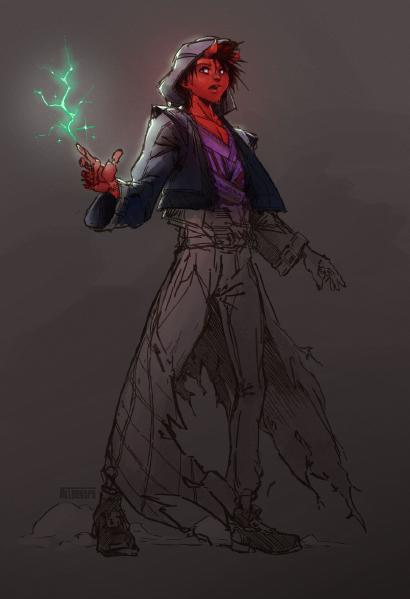 Tiefling Wizard for Artblock
